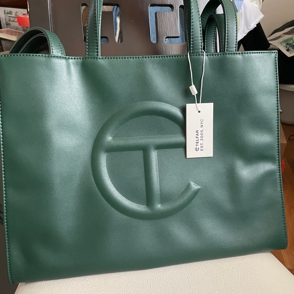 NWT Telfar Medium Dark Olive Shopping Bag